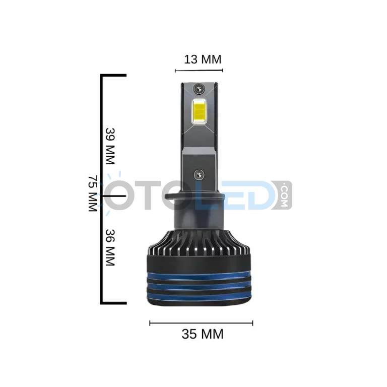 Fiat Ducato 2 Makyajlı LED Ampul 18.000 Lümen - Femex Cosmo Plus H1 LED Xenon 18000 Lümen 3575 CSP Chipset - Fotoğraf 7