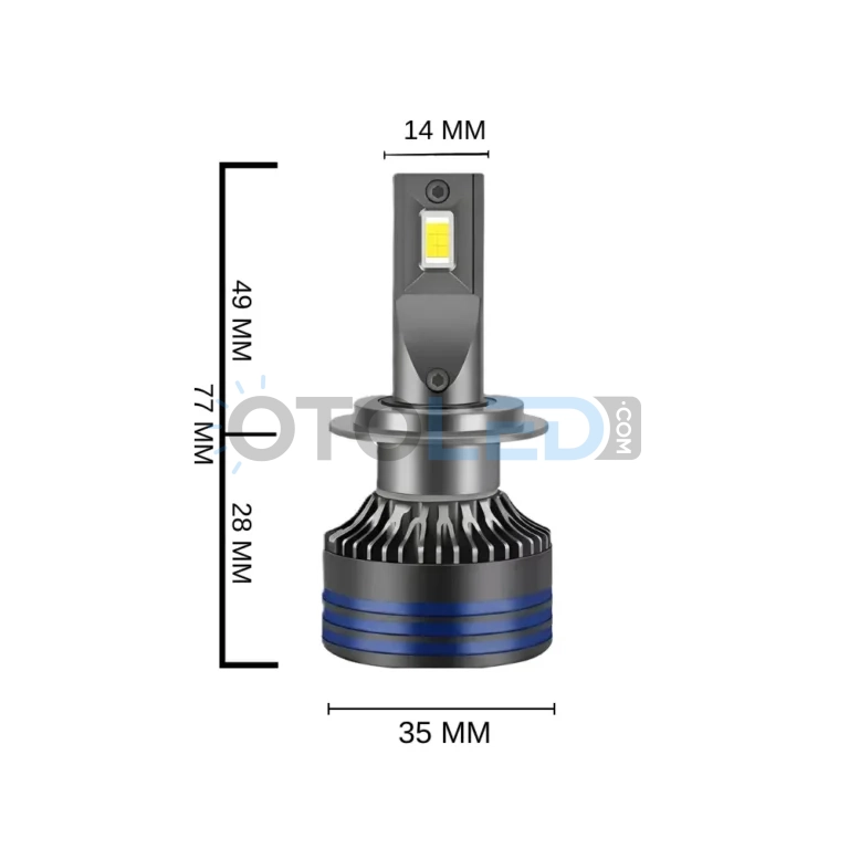 Fiat Ducato 2 Makyajlı Kısa Far Ampulü 18.000 Lümen - Femex Cosmo Plus H7 LED Xenon 18000 Lümen 3575 CSP Chipset - Fotoğraf 7