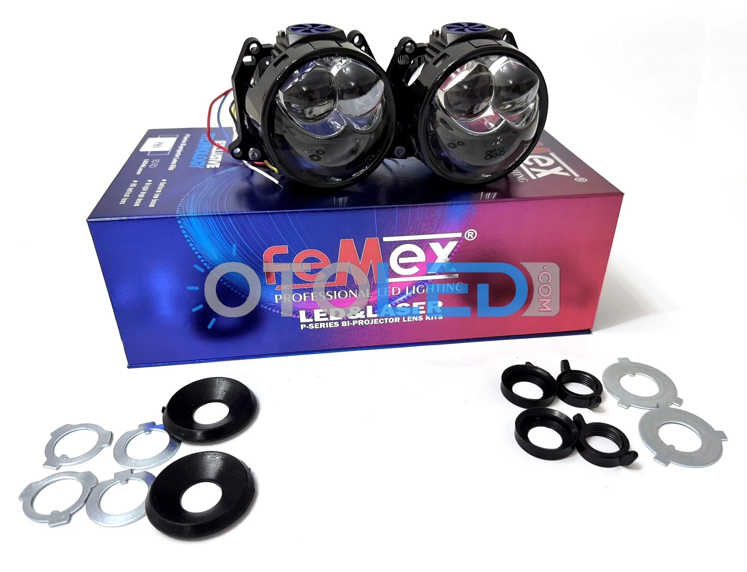 femex 3 inç bi-led projektör