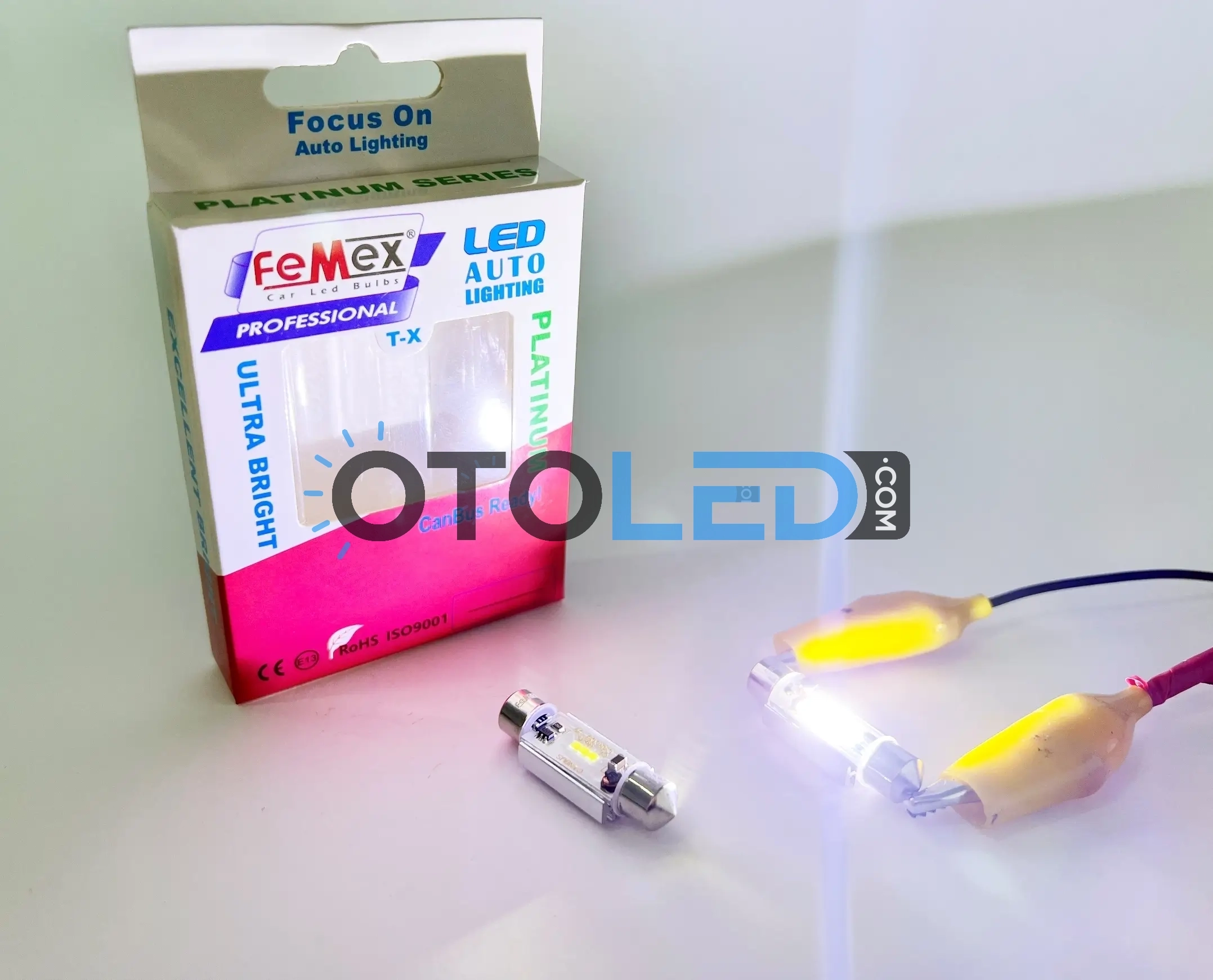 femex 39mm beyaz sofit led ampul