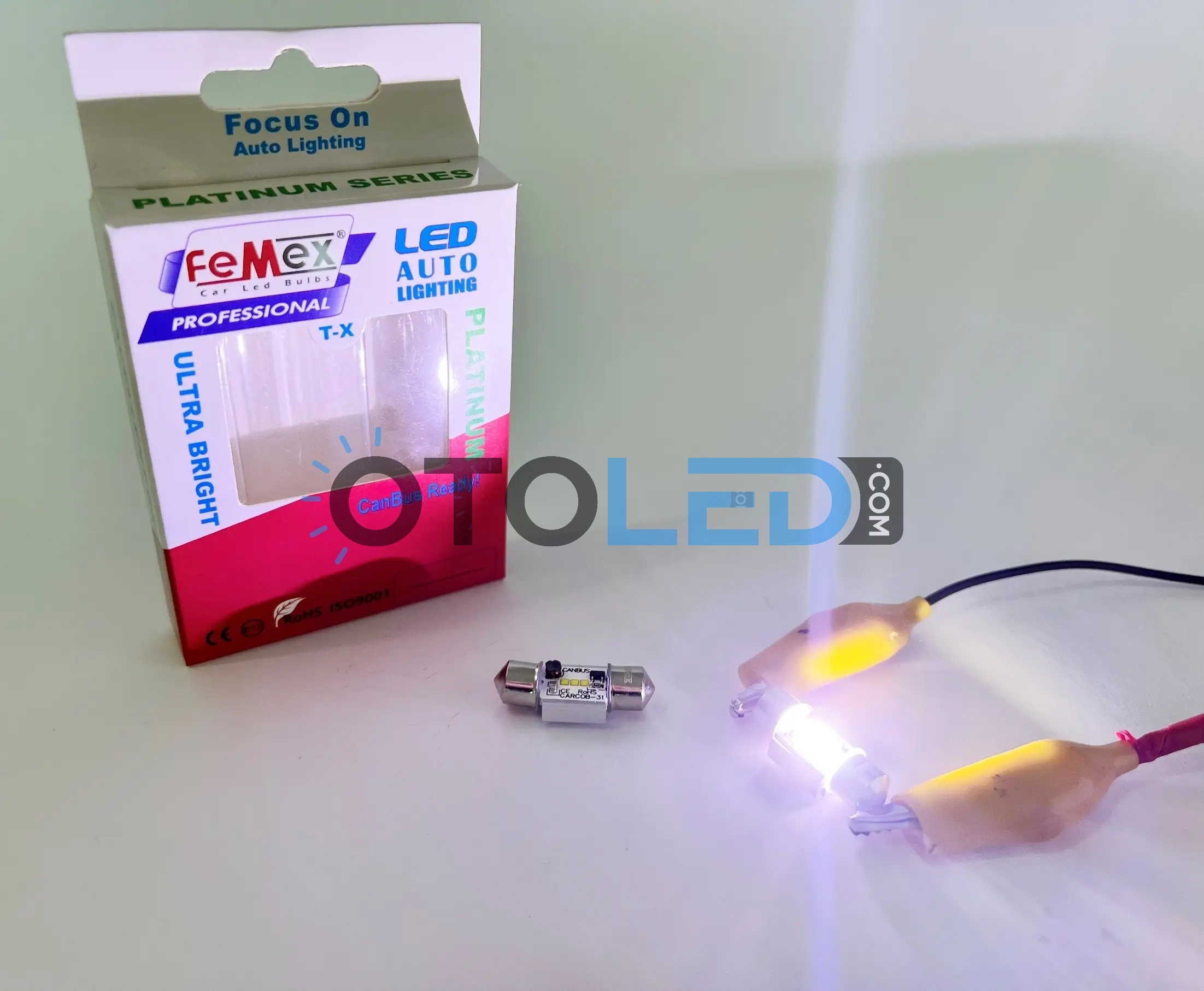 femex beyaz sofit 31mm led ampul