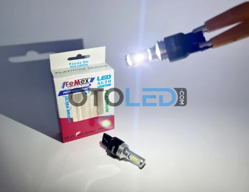 Femex T20 LED Ampul Platinum - W21W CSP Chipset Beyaz