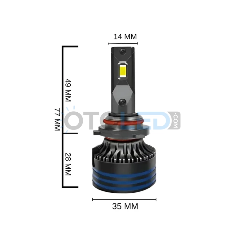 Toyota Avensis T27 Makyajlı Uzun Far Ampulü 18.000 Lümen - Femex Cosmo Plus HB3 9005 LED Xenon 18000 Lümen 3575 CSP Chipset - Fotoğraf 6