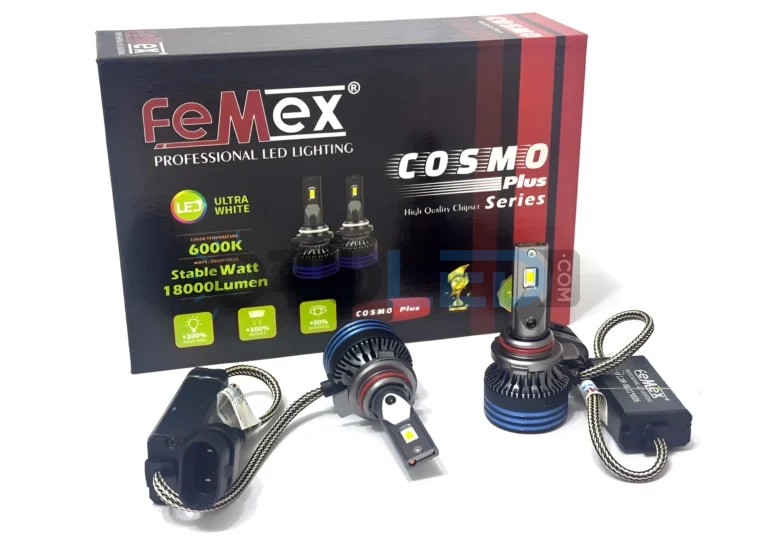 Toyota Avensis T27 Makyajlı Uzun Far Ampulü 18.000 Lümen - Femex Cosmo Plus HB3 9005 LED Xenon 18000 Lümen 3575 CSP Chipset - Fotoğraf 3