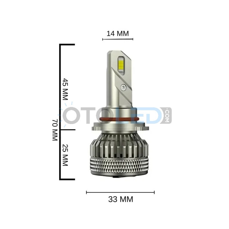 Opel Corsa E LED Ampul 18.000 Lümen - Femex Cosmo Plus H10 LED Xenon 18000 Lümen 3070 CSP Chipset - Fotoğraf 8