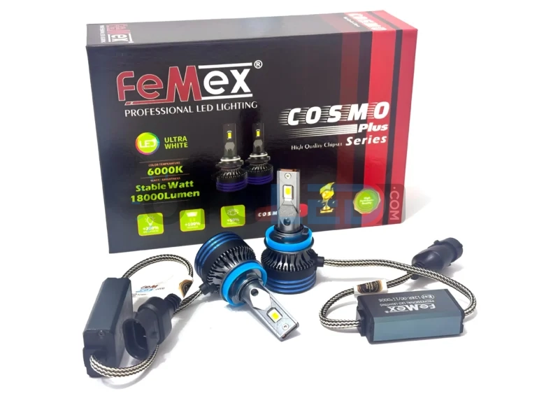 Skoda Octavia A7 LED Ampul 18.000 Lümen - Femex Cosmo Plus H8 LED Xenon 18000 Lümen 3070 CSP Chipset - Fotoğraf 1
