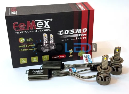 Femex Cosmo Plus H7 LED Xenon 18000 Lümen 3070 CSP Chipset