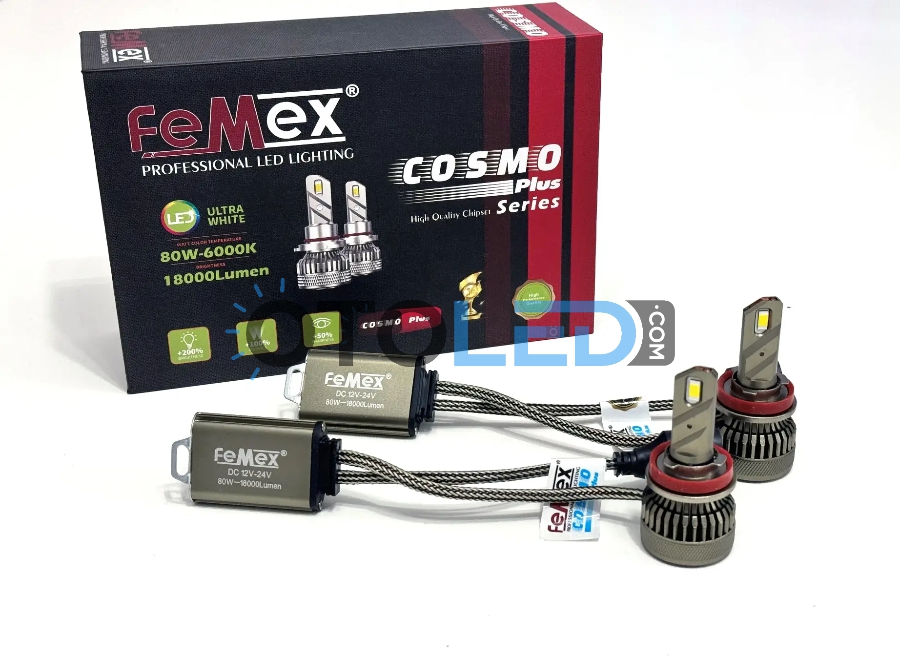 femex cosmo plus h8 beyaz led ampul