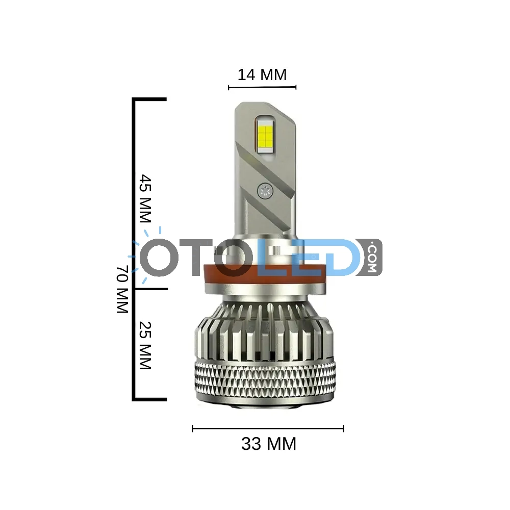 femex cosmo plus h8 led xenon boyutları