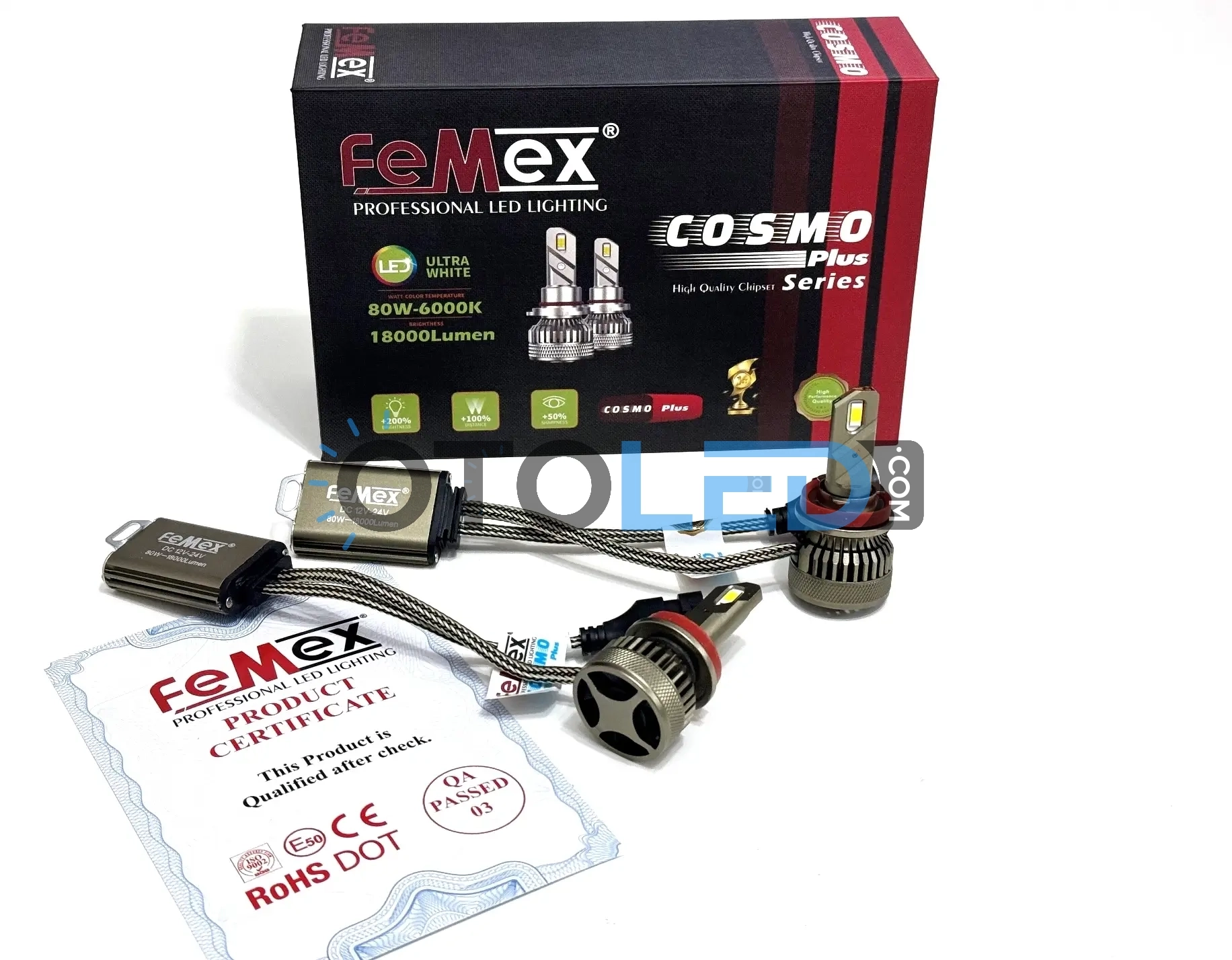 femex cosmo plus serisi h8 led ampul