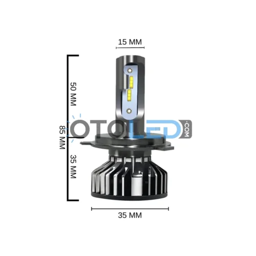 Femex Eco Power H4 LED Xenon 9000 Lümen 3570 CSP Chipset