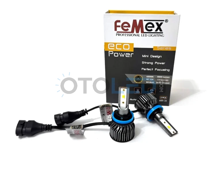 Mercedes-Benz S Serisi W221 Uzun Far Ampulü 9.000 Lümen - Femex Eco Power H9 LED Xenon 9000 Lümen 3570 CSP Chipset - Fotoğraf 2