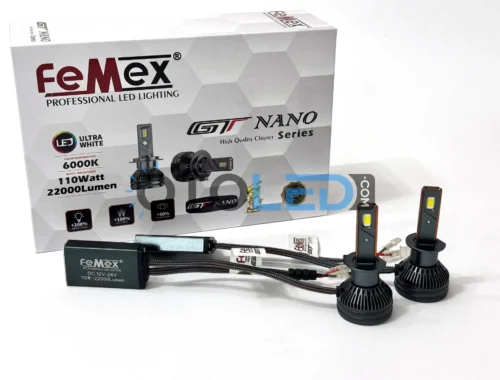 Femex GT Nano Pro H1 LED Xenon 22000 Lümen 7535 CSP Chipset