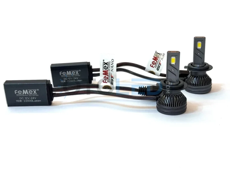 Citroen C-Elysee Kısa Far Ampulü 22.000 Lümen - Femex GT Nano Pro H7 LED Xenon 22000 Lümen 7535 CSP Chipset - Fotoğraf 4