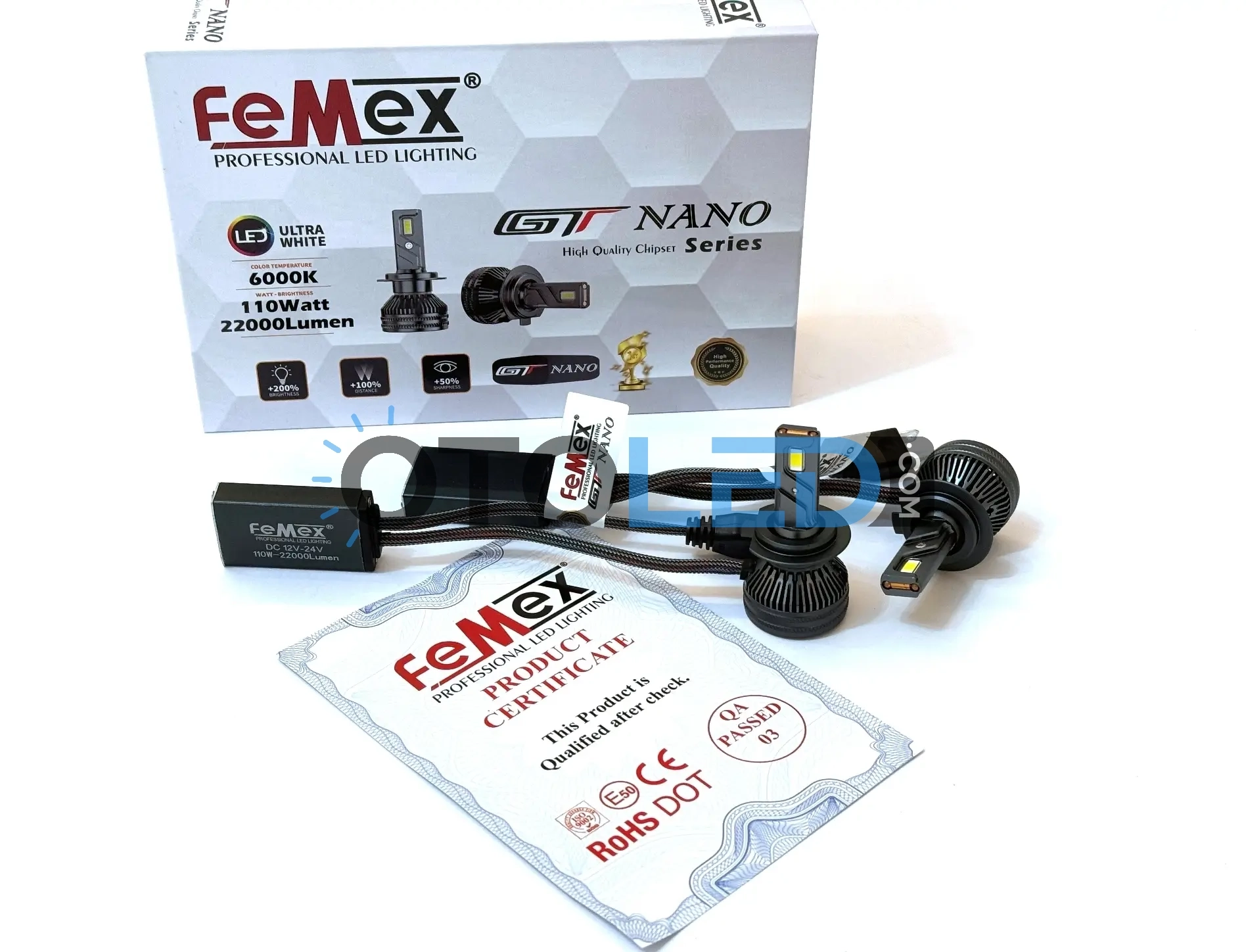 femex gt nano h7 led xenon