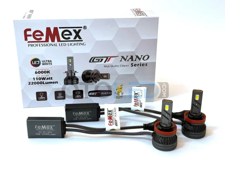 BMW X5 E70 LED Ampul 22.000 Lümen - Femex GT Nano Pro H8 LED Xenon 22000 Lümen 7535 CSP Chipset - Fotoğraf 2