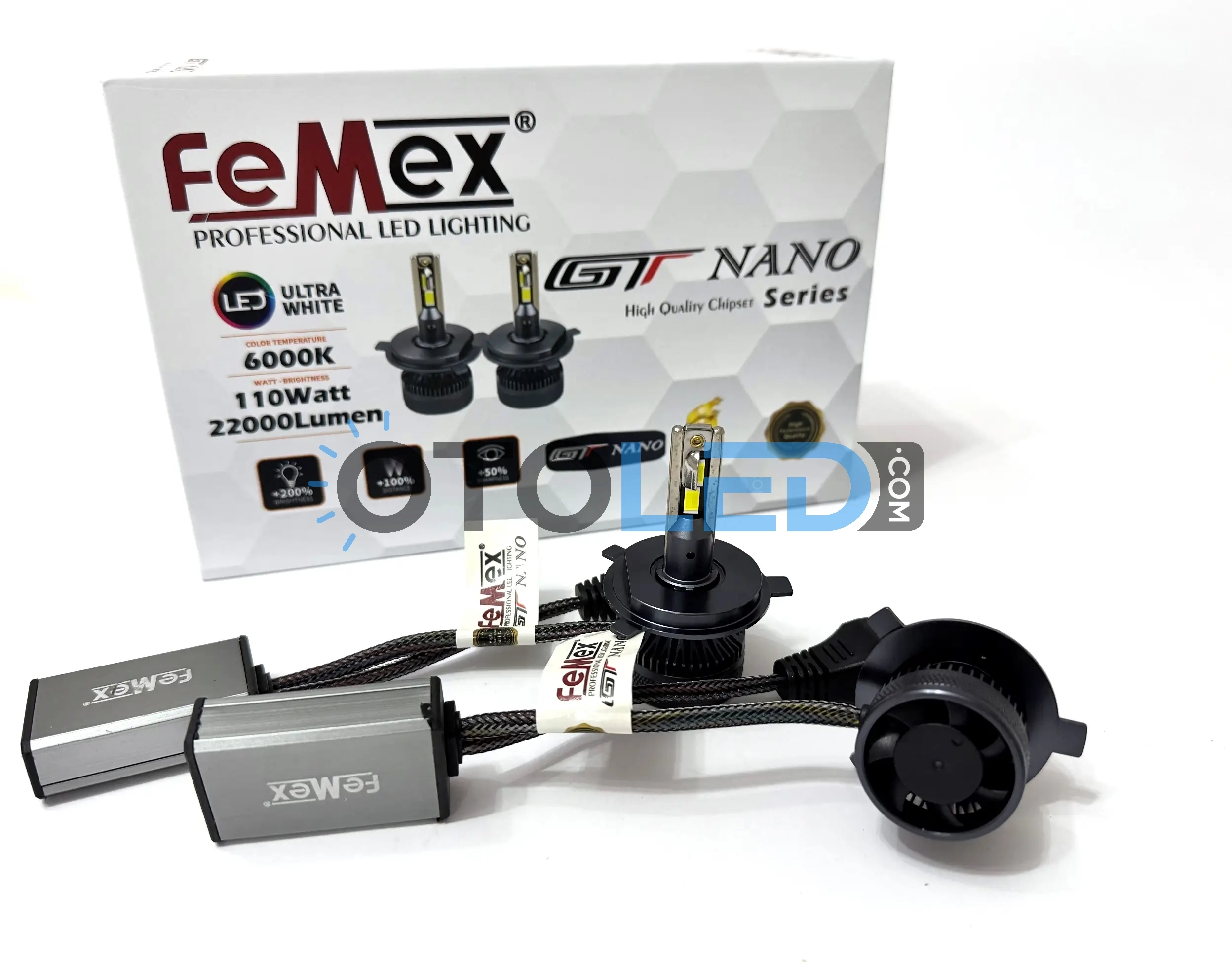 femex gt nano pro h4 led ampul