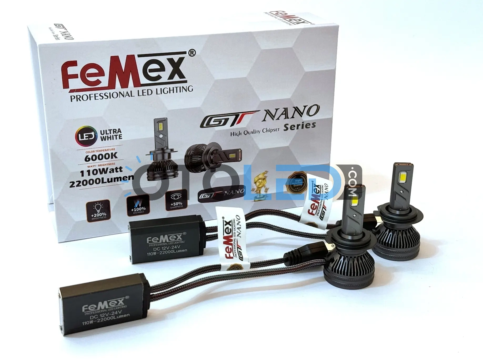 femex gt nano pro h7 led ampul