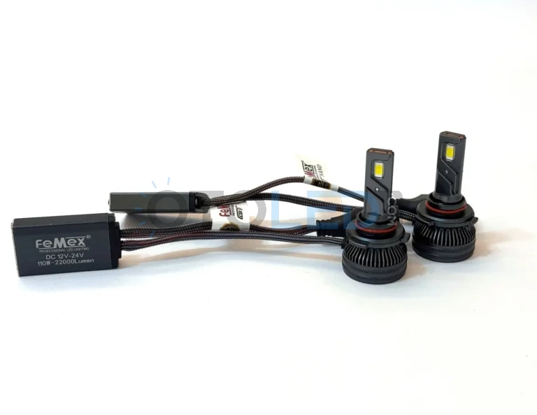 BMW X5 E53 Uzun Far Ampulü 22.000 Lümen - Femex GT Nano Pro HB3 9005 LED Xenon 22000 Lümen 7535 CSP Chipset - Fotoğraf 4