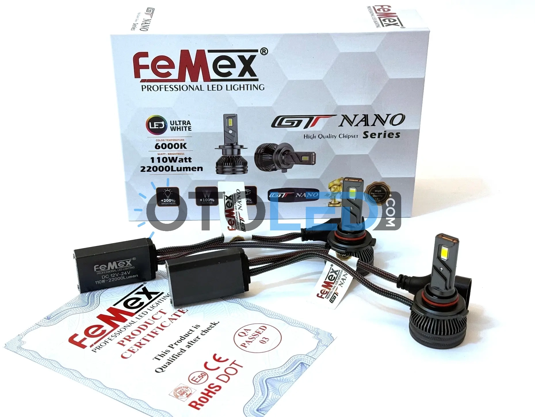 femex gt nano pro hır2 9012 led beyaz