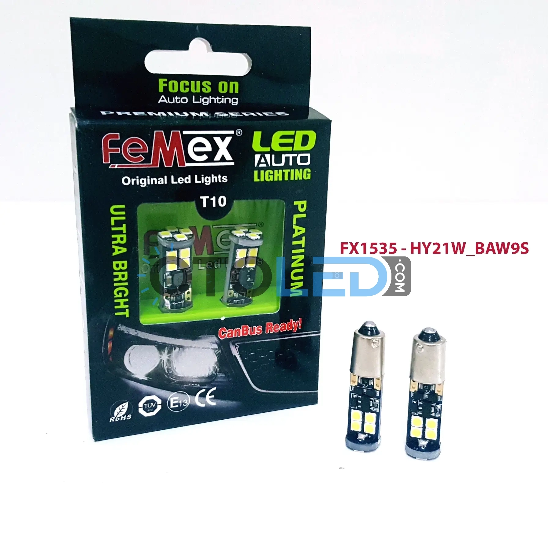 femex h21w beyaz led ampul