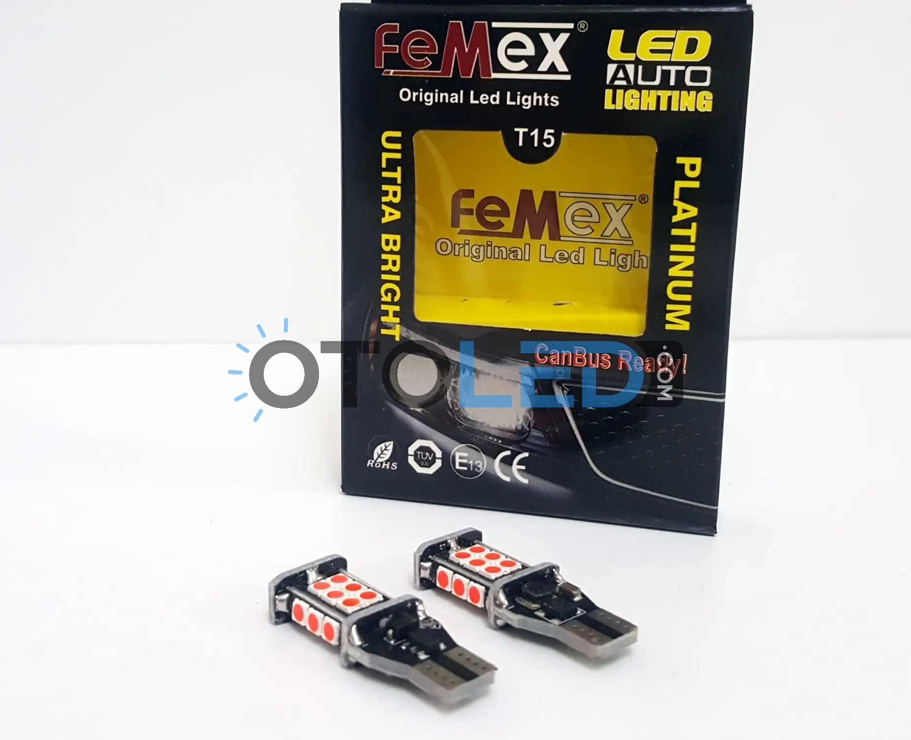 femex kırmızı t15 led ampul
