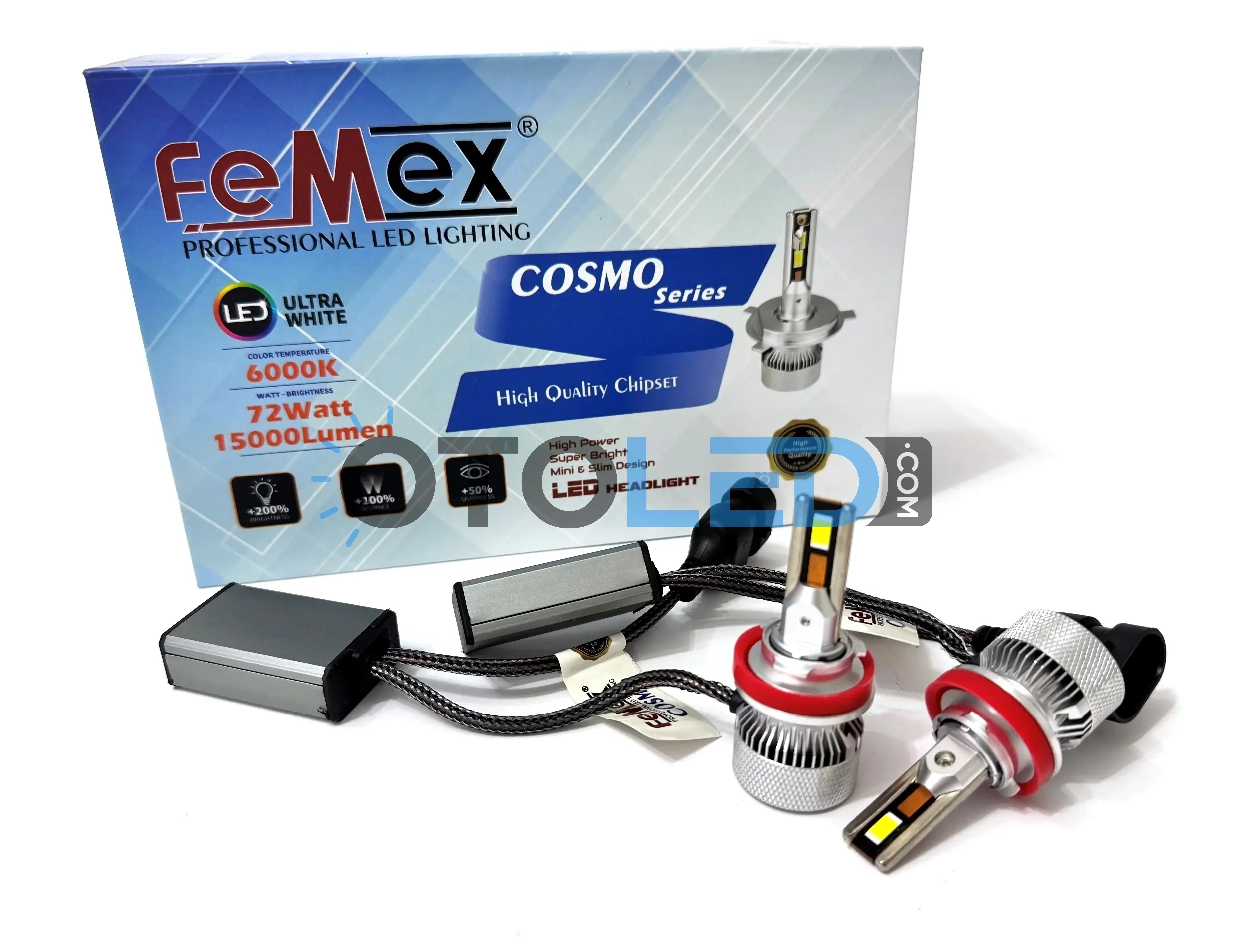 femex mini cosmo h11 led ampul