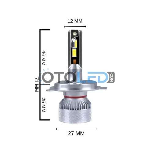 Femex Mini Cosmo H4 LED Xenon 15000 Lümen 4575 CSP Chipset
