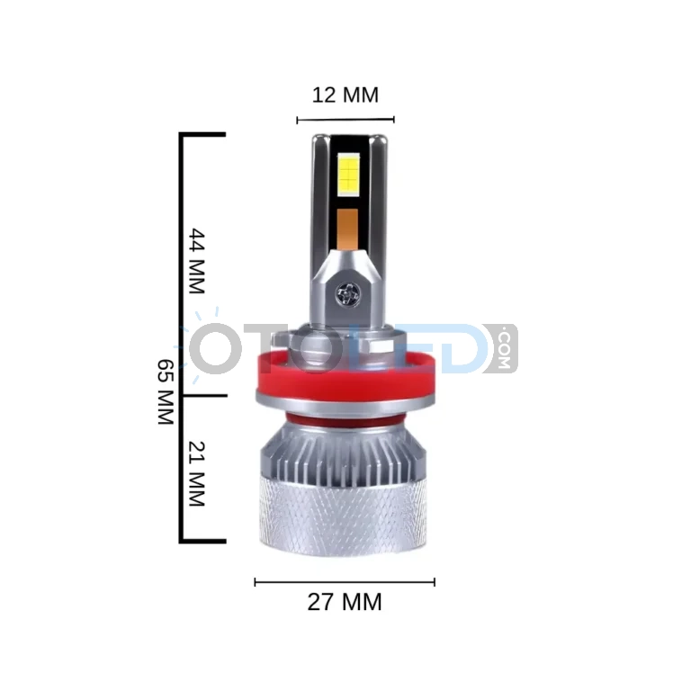Mercedes-Benz S Serisi W221 Uzun Far Ampulü 15.000 Lümen - Femex Mini Cosmo H9 LED Xenon 15000 Lümen 4575 CSP Chipset - Fotoğraf 6