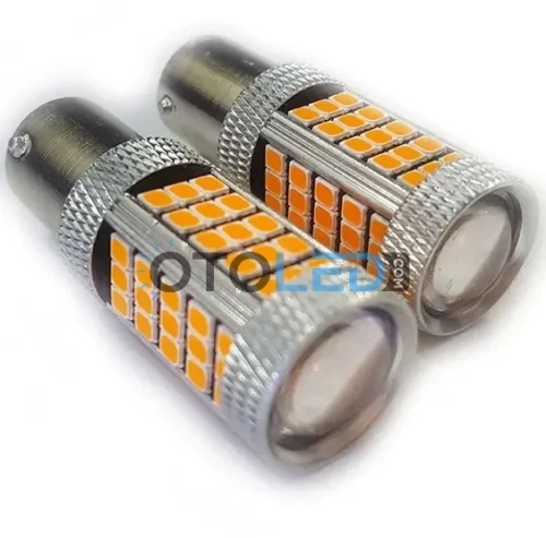 Femex P21W Tek Duy LED Ampul Premium 93 Tip 66SMD 2835 Chip Turuncu
