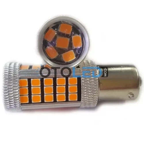 Femex P21W Tek Duy LED Ampul Premium 93 Tip 66SMD 2835 Chip Turuncu