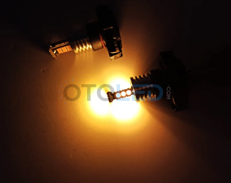 Opel Astra J Makyajlı LED Ampul - Femex PSY24W LED Ampul Platinum 24SMD 3030 Chip Turuncu - Fotoğraf 4