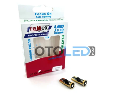 Femex T10 LED Ampul Platinum - W5W 3SMD Osram Chipset Beyaz