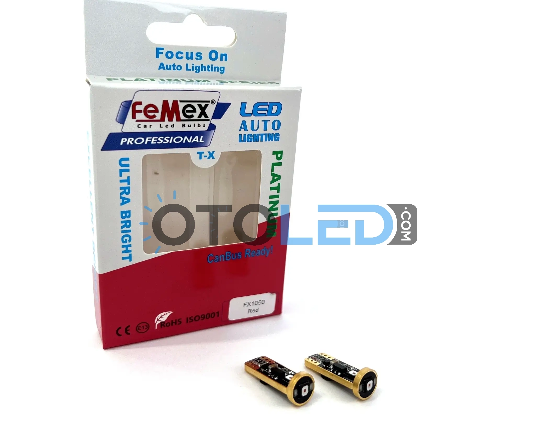 femex t10 kırmızı led ampul