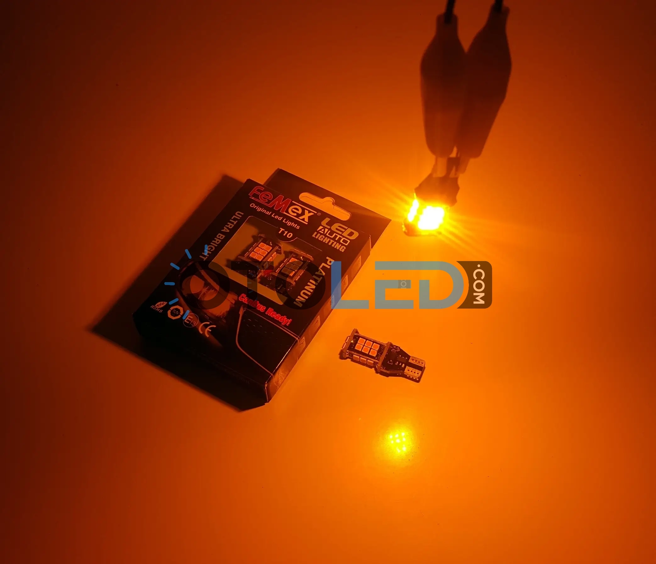 femex t15 turuncu led ampul