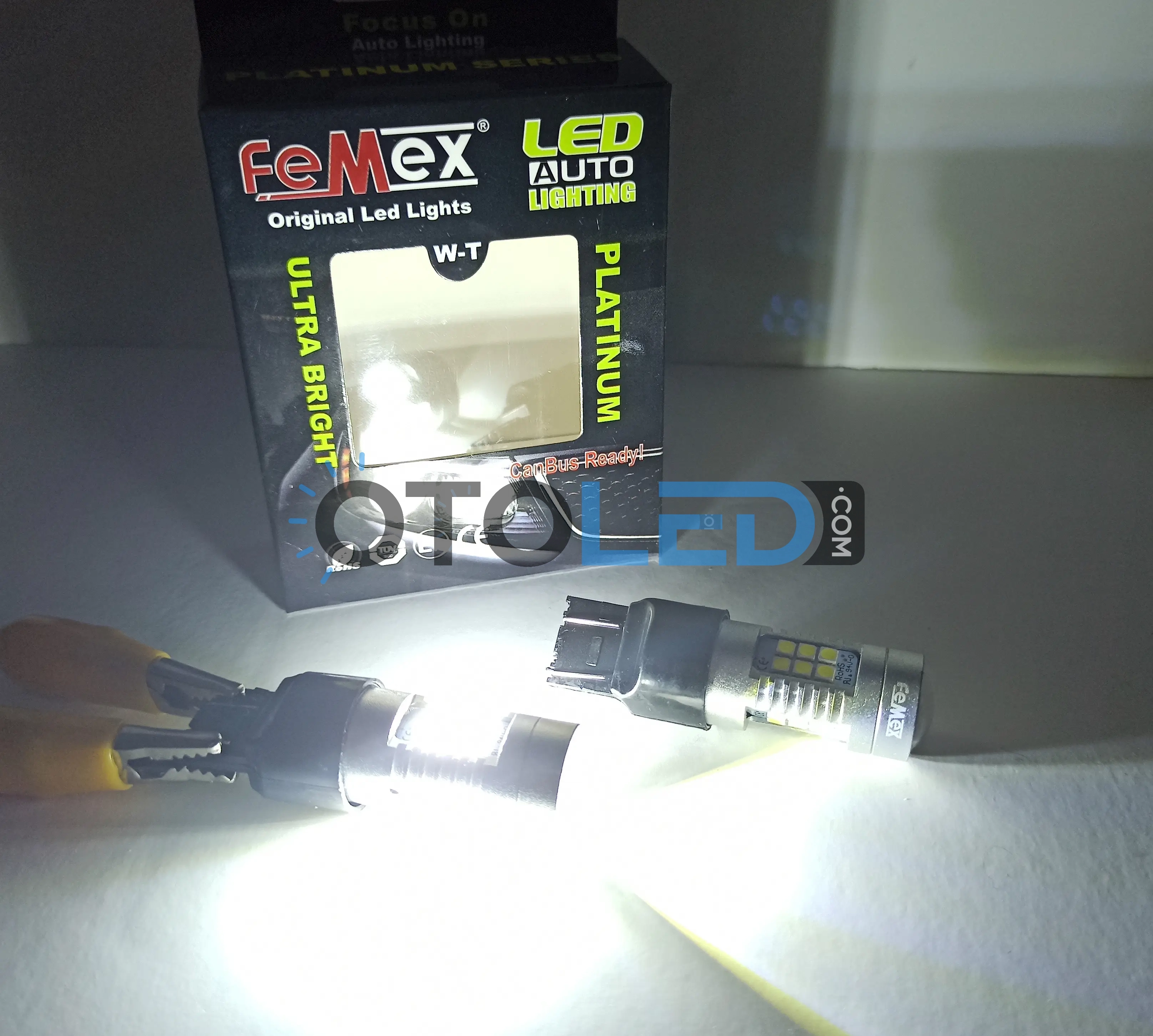 femex t20 beyaz led ampul mercekli