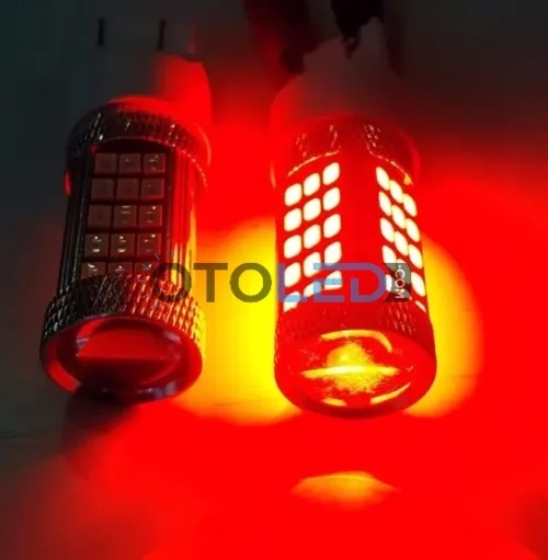 Femex T20 LED Ampul Premium - W21W 66SMD 2835 Chip Kırmızı