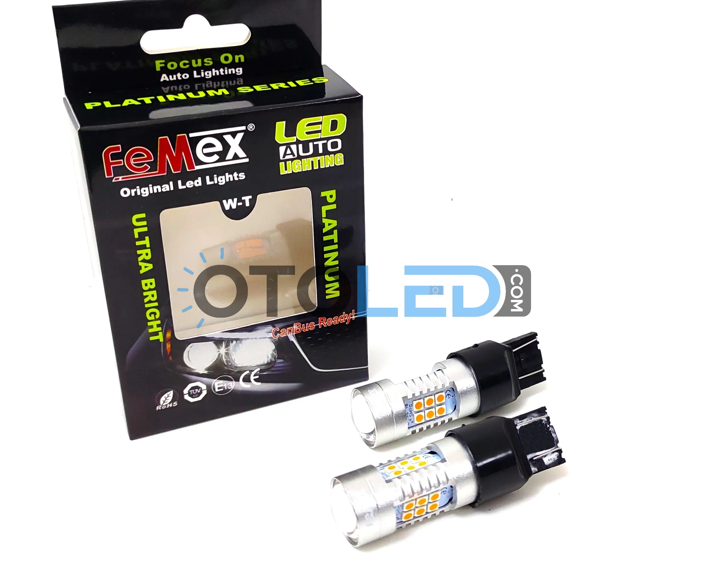 femex t20 led ampul w21w