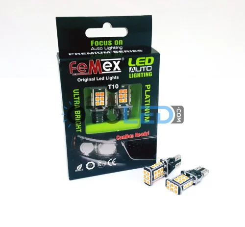 Femex T15 LED Ampul Platinum - W16W 24SMD 3030 Chip Turuncu