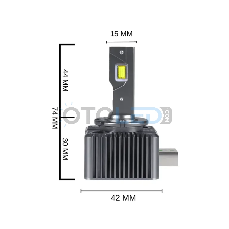 Volkswagen CC Makyajlı Kısa Far Ampulü 25.000 Lümen - Femex GT Nano Plus D3S LED Xenon 25000 Lümen 7545 CSP Chipset - Fotoğraf 9
