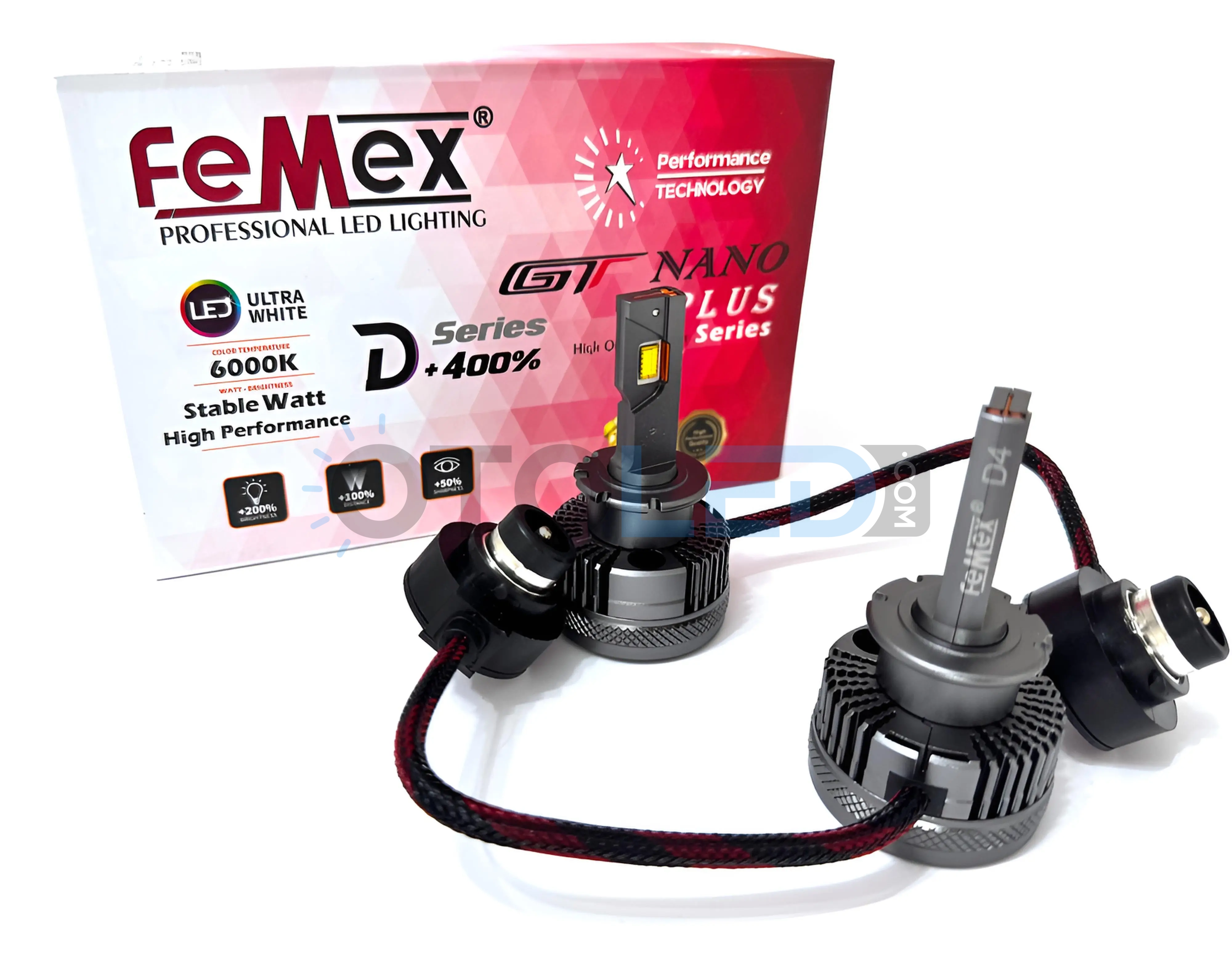 Femex GT Nano Plus D4S LED Xenon 25000 Lümen 7545 CSP Chipset