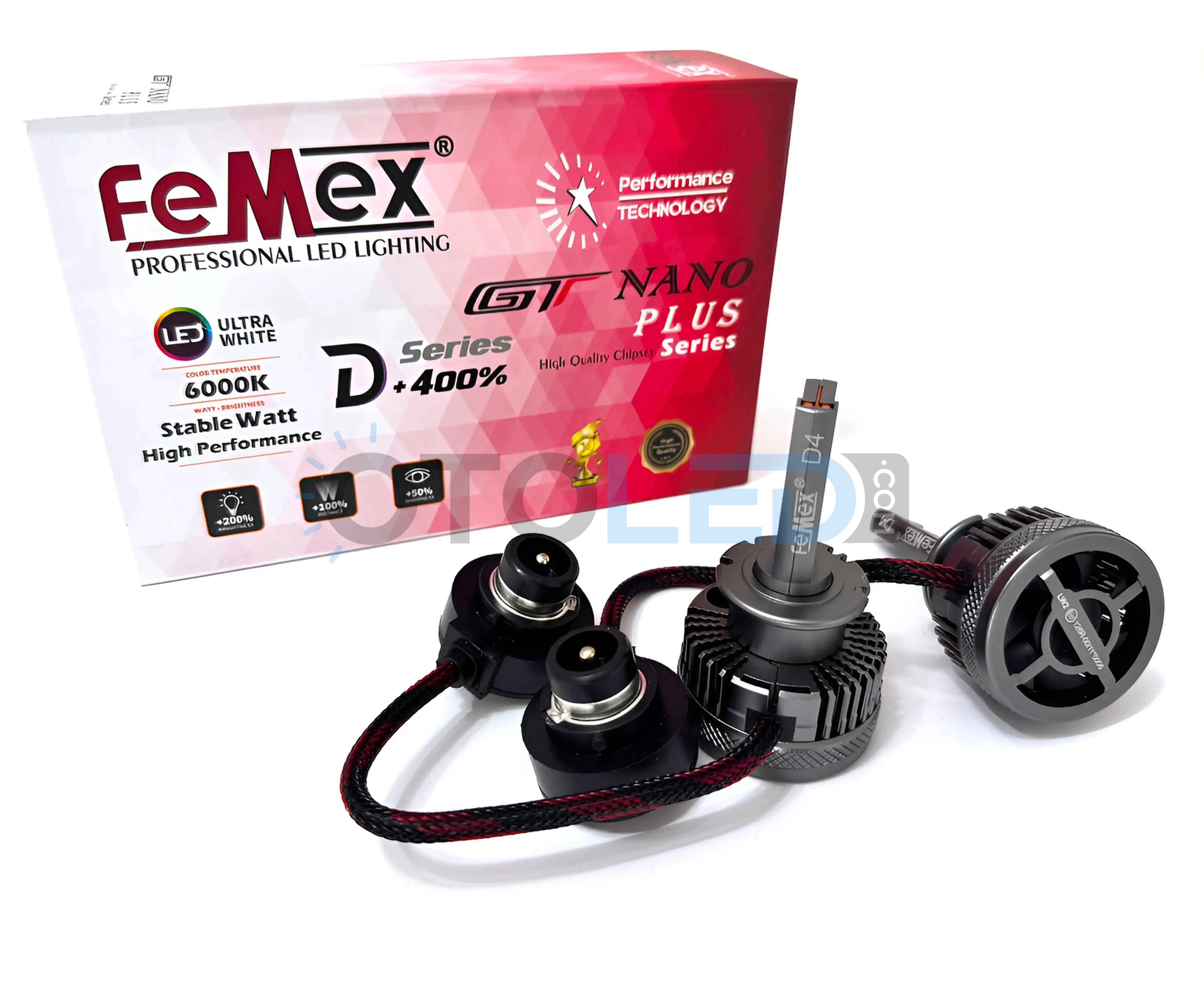 Femex GT Nano Plus D4S LED Xenon 25000 Lümen 7545 CSP Chipset