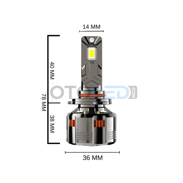 Opel Corsa E LED Ampul 25.000 Lümen - Femex GT Nano Plus H10 LED Xenon 25000 Lümen 7545 CSP Chipset - Fotoğraf 8