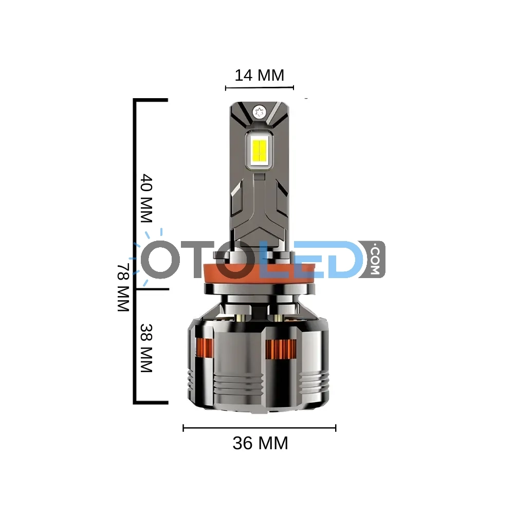 femex gt nano plus h11 led ampul boyutları