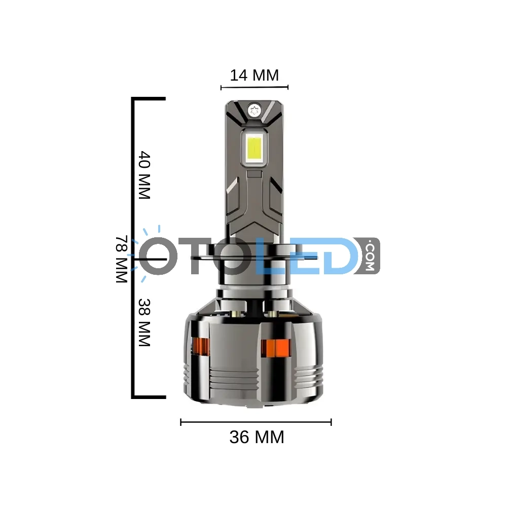 femex gt nano plus h18 led ampul boyutları