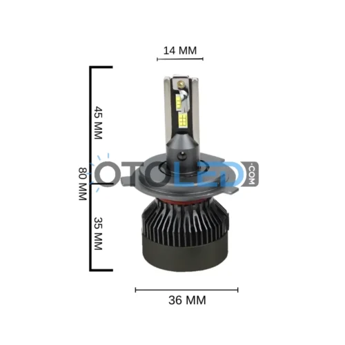 Femex GT Nano Plus H4 LED Xenon 25000 Lümen 7545 CSP Chipset