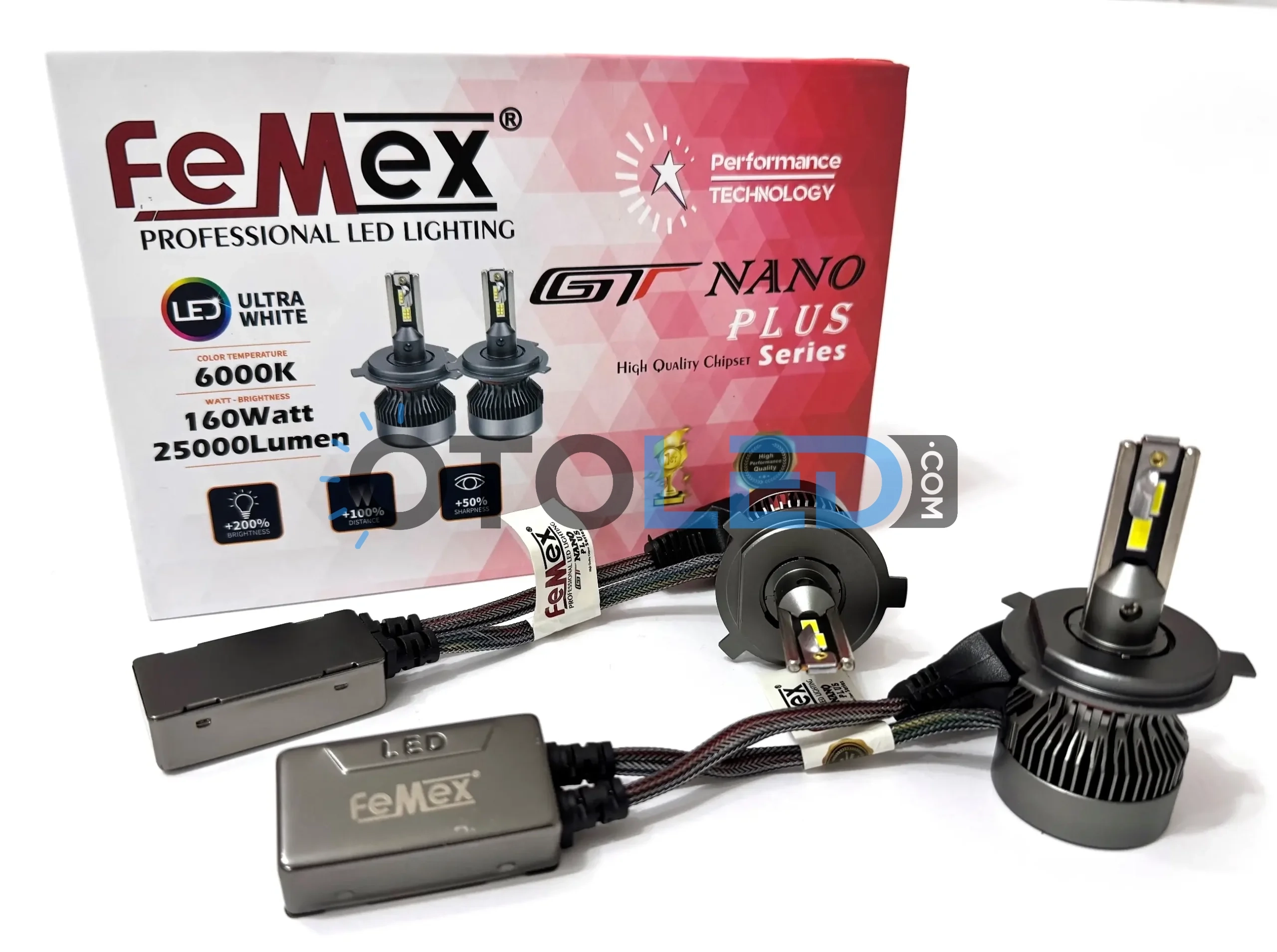 femex gt nano plus h4 led xenon