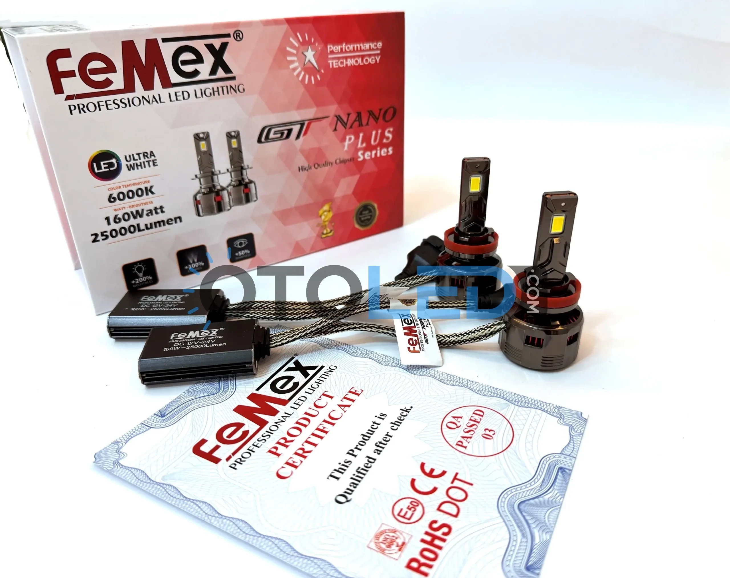 femex gt nano plus h8 led ampul