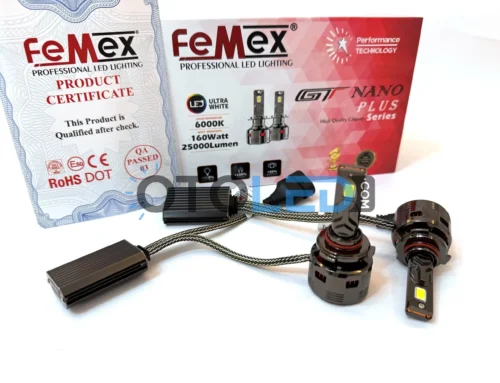 Femex GT Nano Plus HB3 9005 LED Xenon 25000 Lümen 7545 CSP Chipset