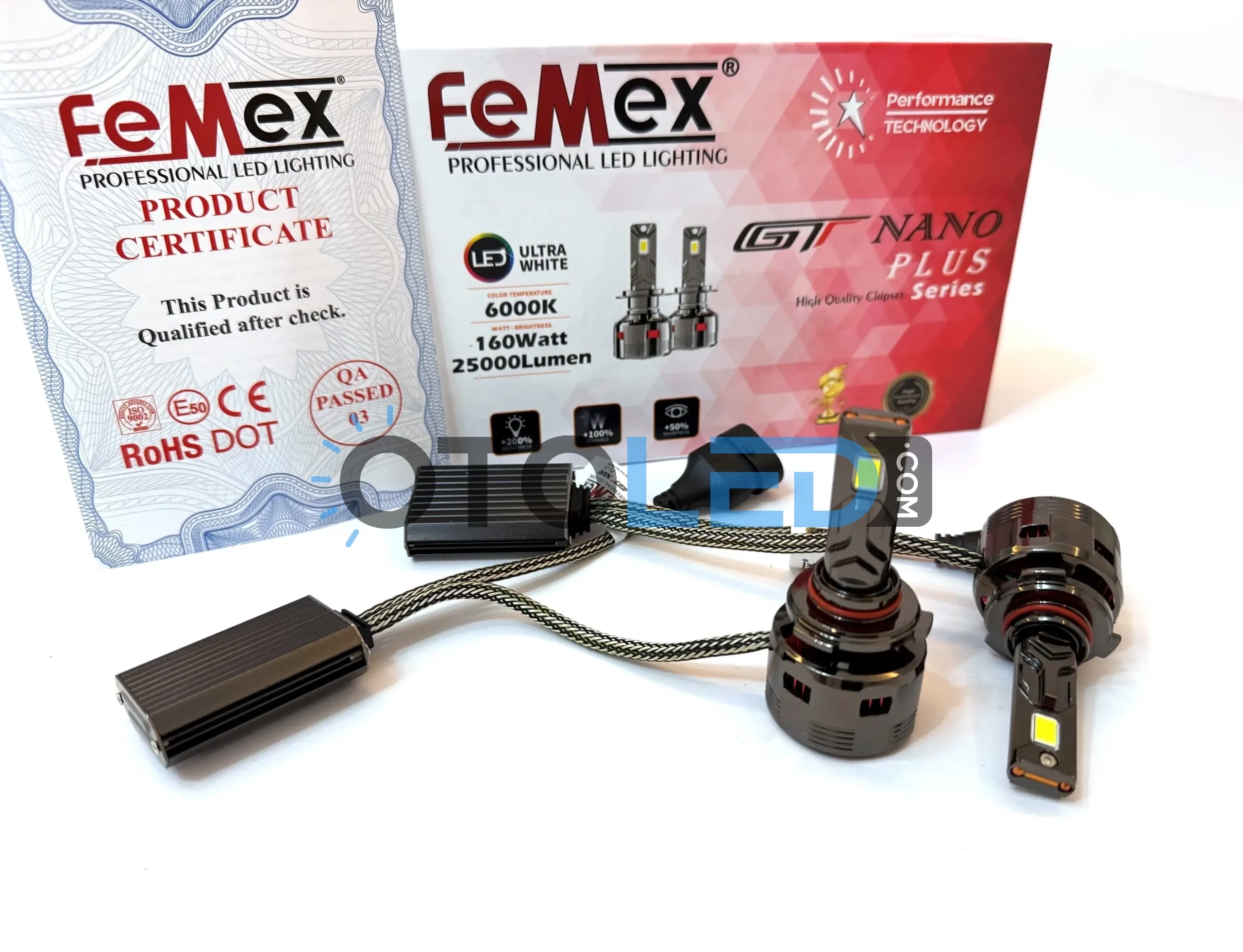 femex gt nano plus hb3 9005 led ampul